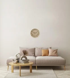 Ygo Klok IRKIS Rnd MDF Naturel| Woondecoratie