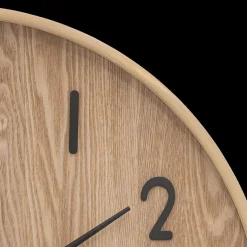 Ygo Klok IRKIS Rond Ø55 Houtlook Naturel| Woondecoratie