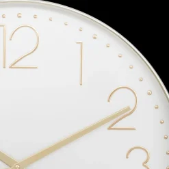 Ygo Klok LAURIE Ø51 Wit/Goud| Woondecoratie