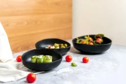 Ygo Kom BLACKSTONE 16 Melamine Zwart| Servies