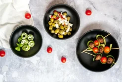 Ygo Kom BLACKSTONE 16 Melamine Zwart| Servies