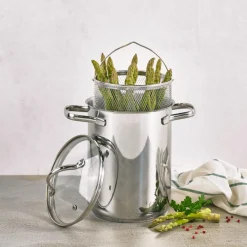 Ygo Kookpot DAILY Asperge Ø16 RVS M/Deksel| Potten & Pannen