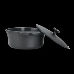 Ygo Kookpot ZANDER Ø20 met Deksel Zwart| Potten & Pannen