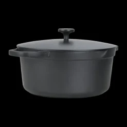 Ygo Kookpot ZANDER Ø24 met Deksel Zwart| Potten & Pannen