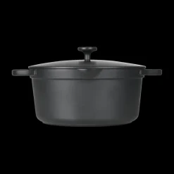 Ygo Kookpot ZANDER Ø24 met Deksel Zwart| Potten & Pannen