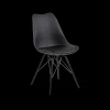 Ygo Kuipstoel KORDELIO PU leather look black| Stoelen