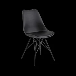 Ygo Kuipstoel KORDELIO PU leather look black| Stoelen