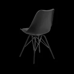Ygo Kuipstoel KORDELIO PU leather look black| Stoelen