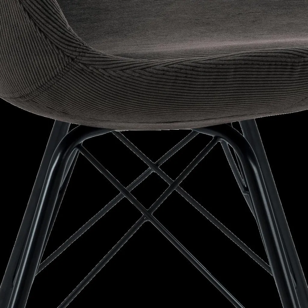 Ygo Kuipstoel KORDELIO Wind fabric anthracite 40| Stoelen