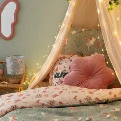 Ygo Kussen AMELI Bloem Roze| Decoratieve Accessoires|Accessoires