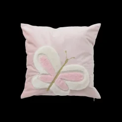 Ygo Kussen BUTTERFLY Vlinder Roze| Decoratieve Accessoires|Accessoires