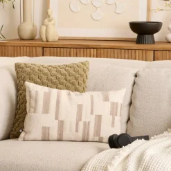 Ygo Kussen CALIOZ 50x30 Beige| Sierkussens & Plaids