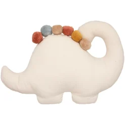 Ygo Kussen DINOSAUR Dino/Pompon Beige| Accessoires|Decoratieve Accessoires