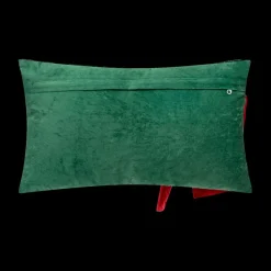 Ygo Kussen GIFTY Groen met Strik Rood| Kerst