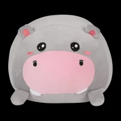 Ygo Kussen HIPPO Grijs/Roze| Decoratieve Accessoires|Accessoires
