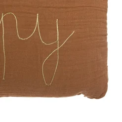 Ygo Kussen JOLEIN HAPPY Katoen Terra| Decoratieve Accessoires|Accessoires