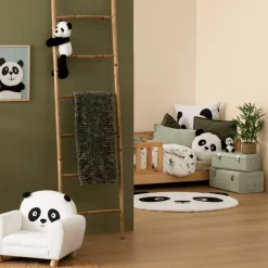 Ygo Kussen PANDAI Poly Wit/Zwart| Slaapkamer|Accessoires
