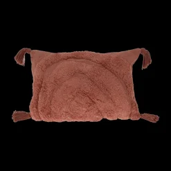Ygo Kussen RAINBOW Katoen Getuft Roze| Decoratieve Accessoires|Accessoires