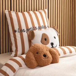 Ygo Kussen SCOTT Hond Poly Bruin| Decoratieve Accessoires|Accessoires