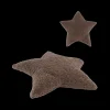Ygo Kussen STAR Ster Teddy Poly Dk. Grijs| Decoratieve Accessoires|Accessoires
