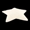 Ygo Kussen STAR Ster Teddy Poly Wit| Decoratieve Accessoires|Accessoires
