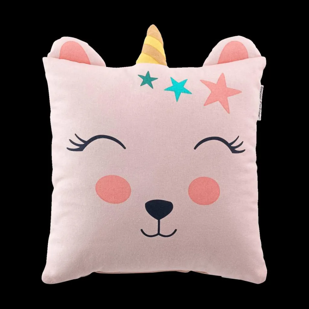 Ygo Kussen UNICORN Eenhoorn Roze| Decoratieve Accessoires|Accessoires