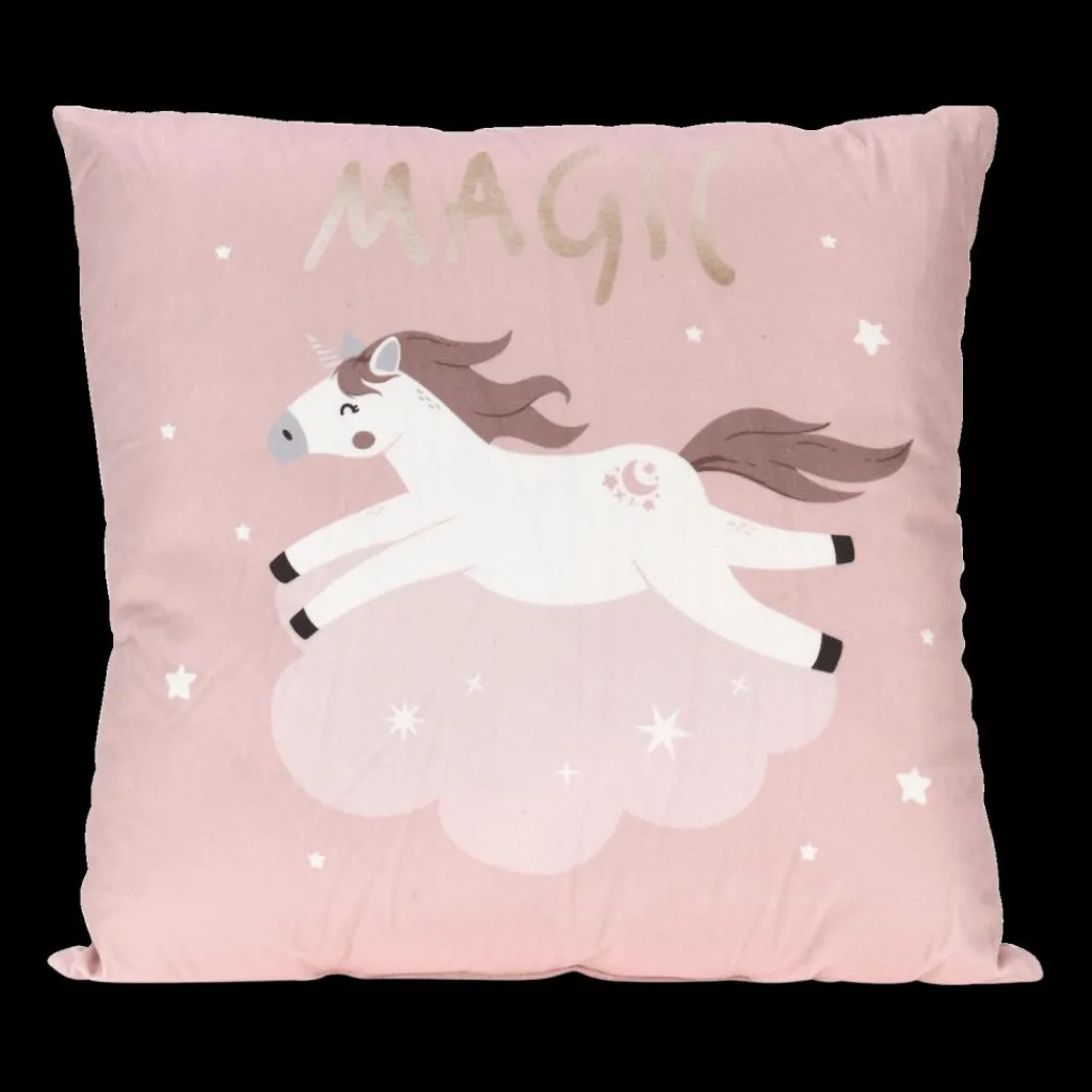 Ygo Kussen UNICORN Eenhoorn Vk. Velvet Ass.| Decoratieve Accessoires|Accessoires