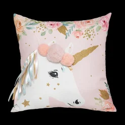 Ygo Kussen UNICORN Roze| Accessoires|Decoratieve Accessoires