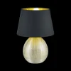 Ygo Lamp LUXOR XL Ker. Gd/Zw+Kap Zwart| Tafellampen