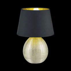 Ygo Lamp LUXOR XL Ker. Gd/Zw+Kap Zwart| Tafellampen