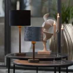 Ygo Lampvoet WASHINGTON XL Houtlook Donkerbruin| Lampenvoeten