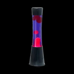 Ygo Lavalamp LAVIOS Paars/Roze Voet Zwart| Decoratieve Accessoires|Kinderverlichting