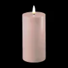 Ygo LED-Kaars LYS 7,5 x 15 Rose| Woondecoratie
