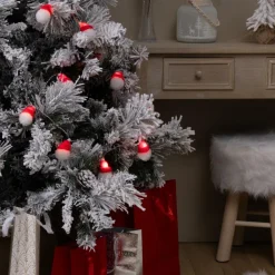 Ygo Lichtslinger MUTSI Kerstmutsjes Wit/Rood| Kerst