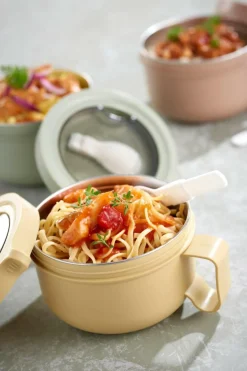 Ygo Lunchbox MYLLE Rond M/Lepel Ass.| Lunchboxes & Drinkbussen|To Go