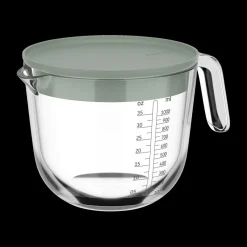 Ygo Maatbeker CHEF IT Glas 1L m/Deksel Nordic Sage| Keukenaccessoires|Kookaccessoires