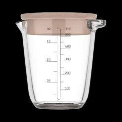Ygo Maatbeker CHEF IT Glas 0,5L m/Deksel Chalk| Keukenaccessoires|Kookaccessoires