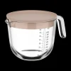 Ygo Maatbeker CHEF IT Glas 1L m/Deksel Chalk| Keukenaccessoires|Kookaccessoires