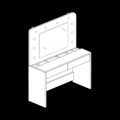 Ygo Make-uptafel MARIT Wit| Kaptafels