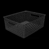 Ygo Mand FOLK RH Poly M Zwart| Decoratieve Opbergers|Opbergen