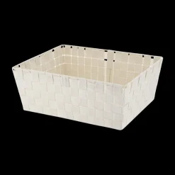Ygo Mand WOVEN Poly Ivoor M| Decoratieve Opbergers|Opbergen