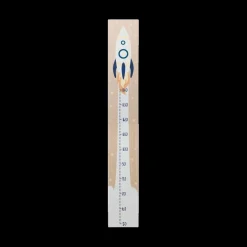 Ygo Meetladder IN SPACE Raket Hout| Decoratieve Accessoires