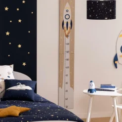 Ygo Meetladder IN SPACE Raket Hout| Decoratieve Accessoires