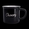 Ygo Mok CHEERS 350ml Zwart| Servies