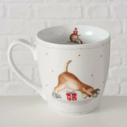 Ygo Mok DOGGIES Hond 480ml Pors. Ass| Servies|Kerst