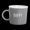 Ygo Mok HAPPY 310ml Pors. Grijs| Servies