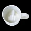 Ygo Mok MIDDLE FINGER 3D Ker. Wit| Servies