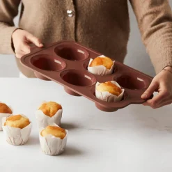 Ygo Muffin Bakvorm VINTA Sil. Rood| Bakaccessoires