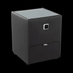Ygo Nachttafel ASTEN Lederlook 440/16 Zwart| Nachttafels