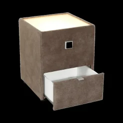Ygo Nachttafel ASTEN Microvezel 411/09 Bruin| Nachttafels